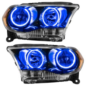 Dodge Durango Headlight Assembly - ORACLE Lighting - SMD Halogen - Black Bezel - Blue - `11-`13 Dodge Durango Headlight Assembly - ORACLE Lighting - SMD Halogen - Black Bezel - Blue - `11-`13